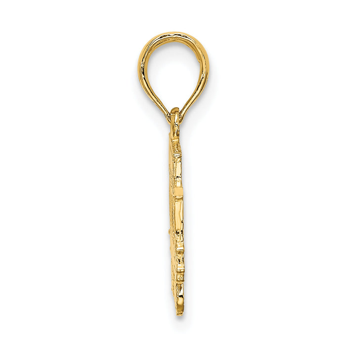 14k SAN FRANCISCO Cable Car Charm-K2788
