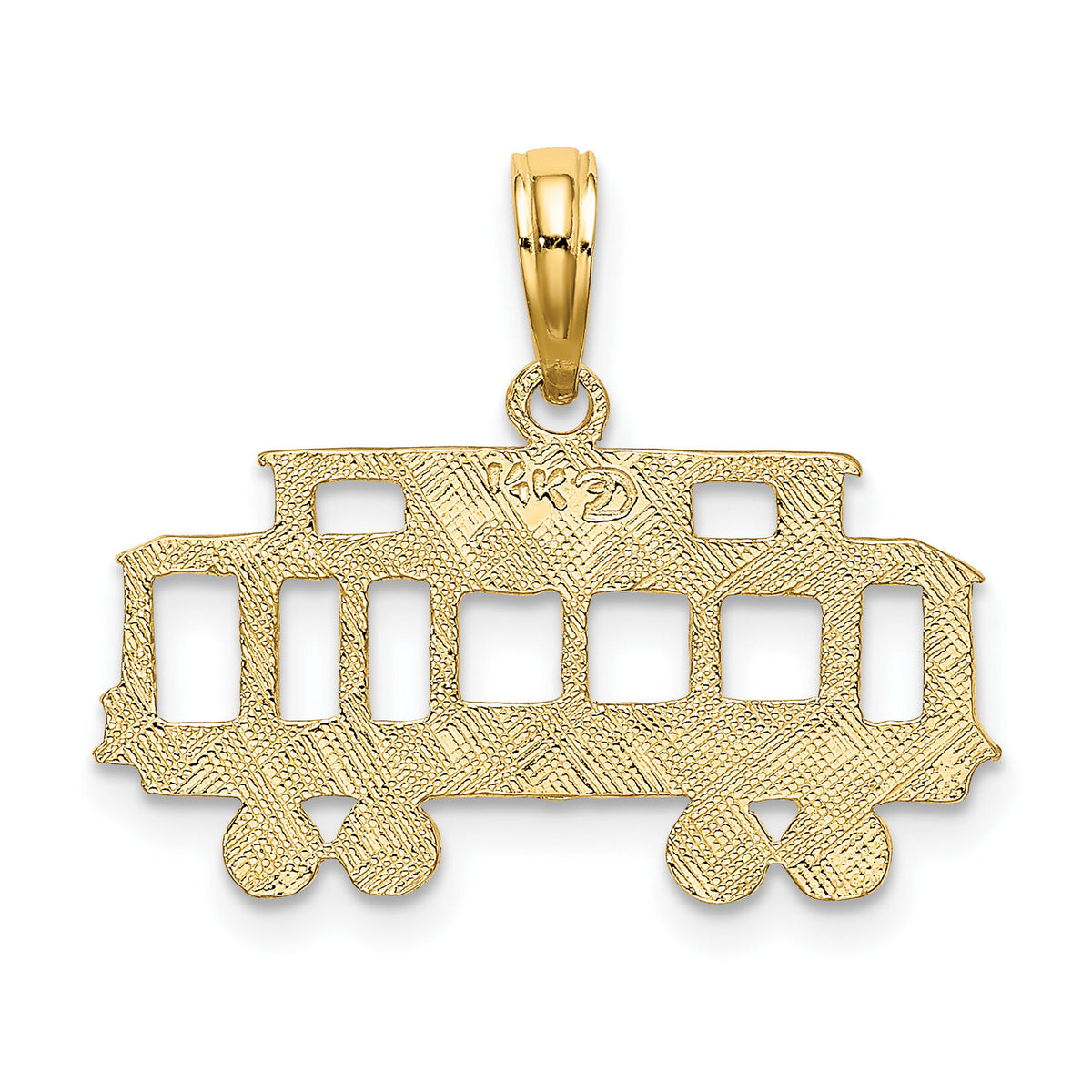 14k SAN FRANCISCO Cable Car Charm-K2788