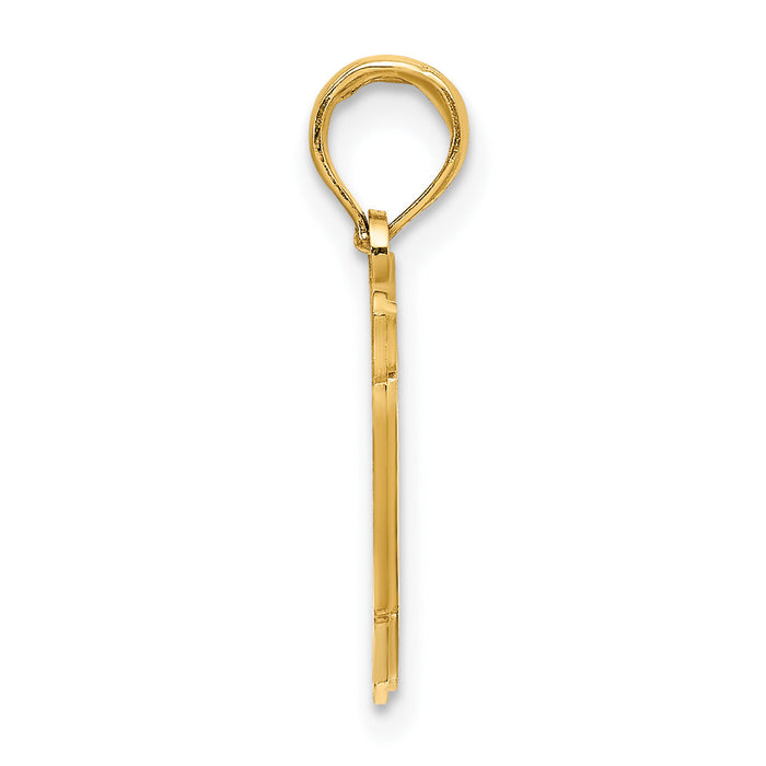 14k NANTUCKET Map Charm-K2793