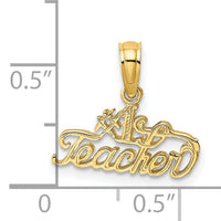 14k #1 TEACHER Charm-K2806
