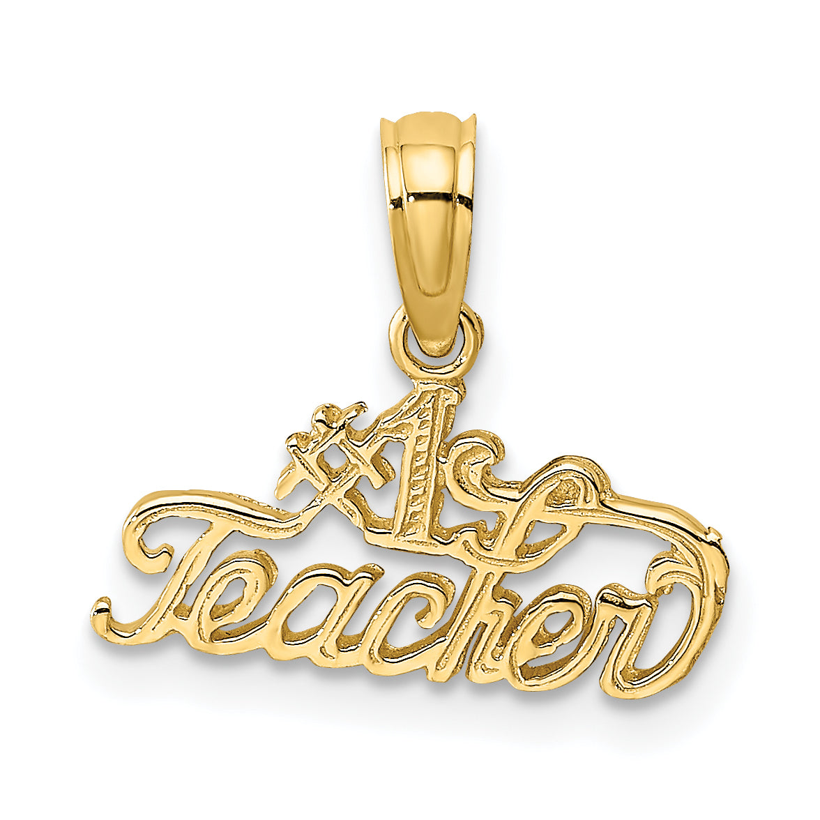 14k #1 TEACHER Charm-K2806