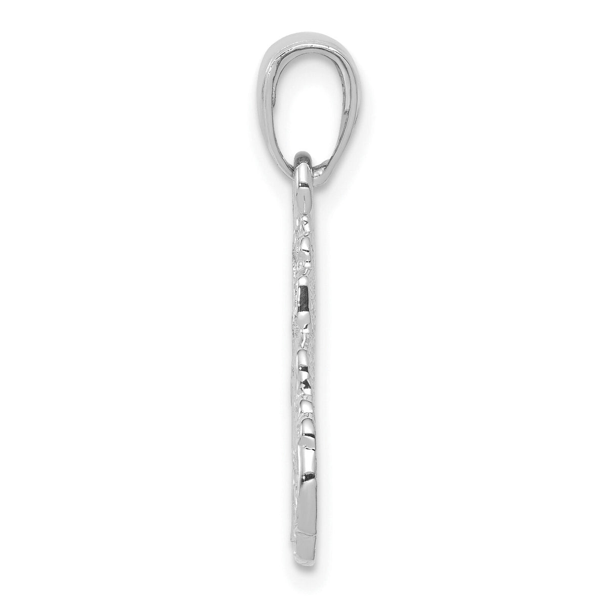 14K White Gold Truck Cab Pendant-K2821W