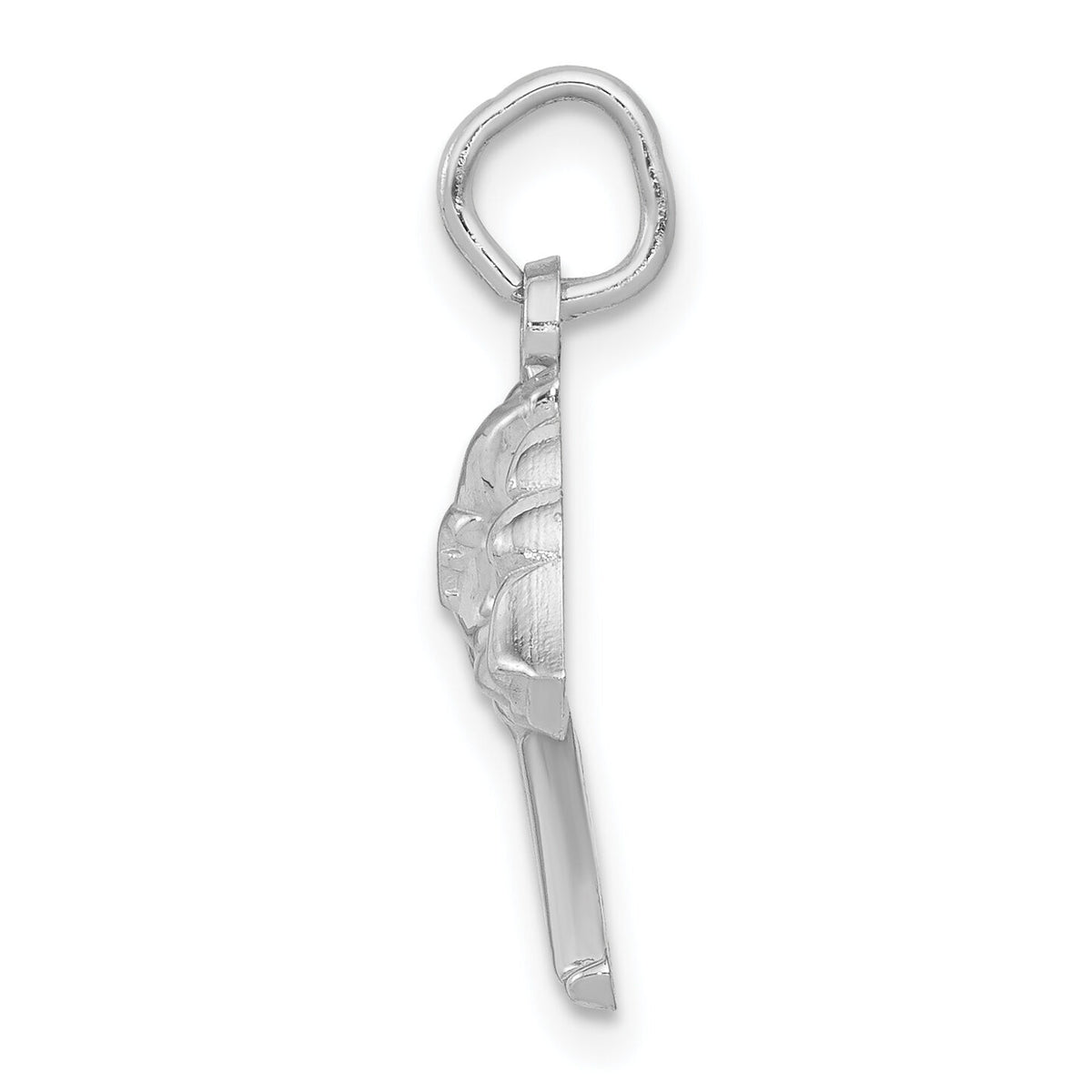 14k White Gold Fire Department Charm-K2831