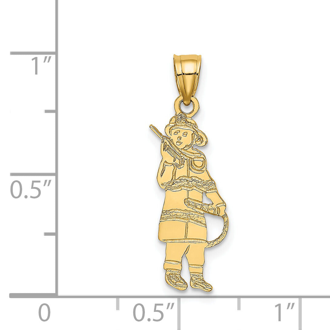 14k Fireman w/Hose Charm-K2832