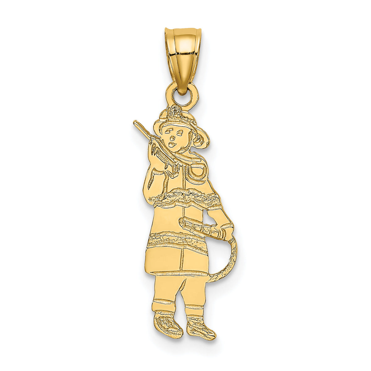 14k Fireman w/Hose Charm-K2832