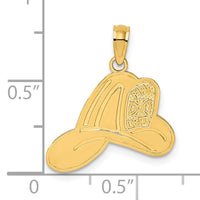 14k Fire Dept Helmet Charm-K2839