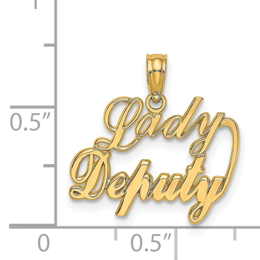 14k LADY DEPUTY Charm-K2844