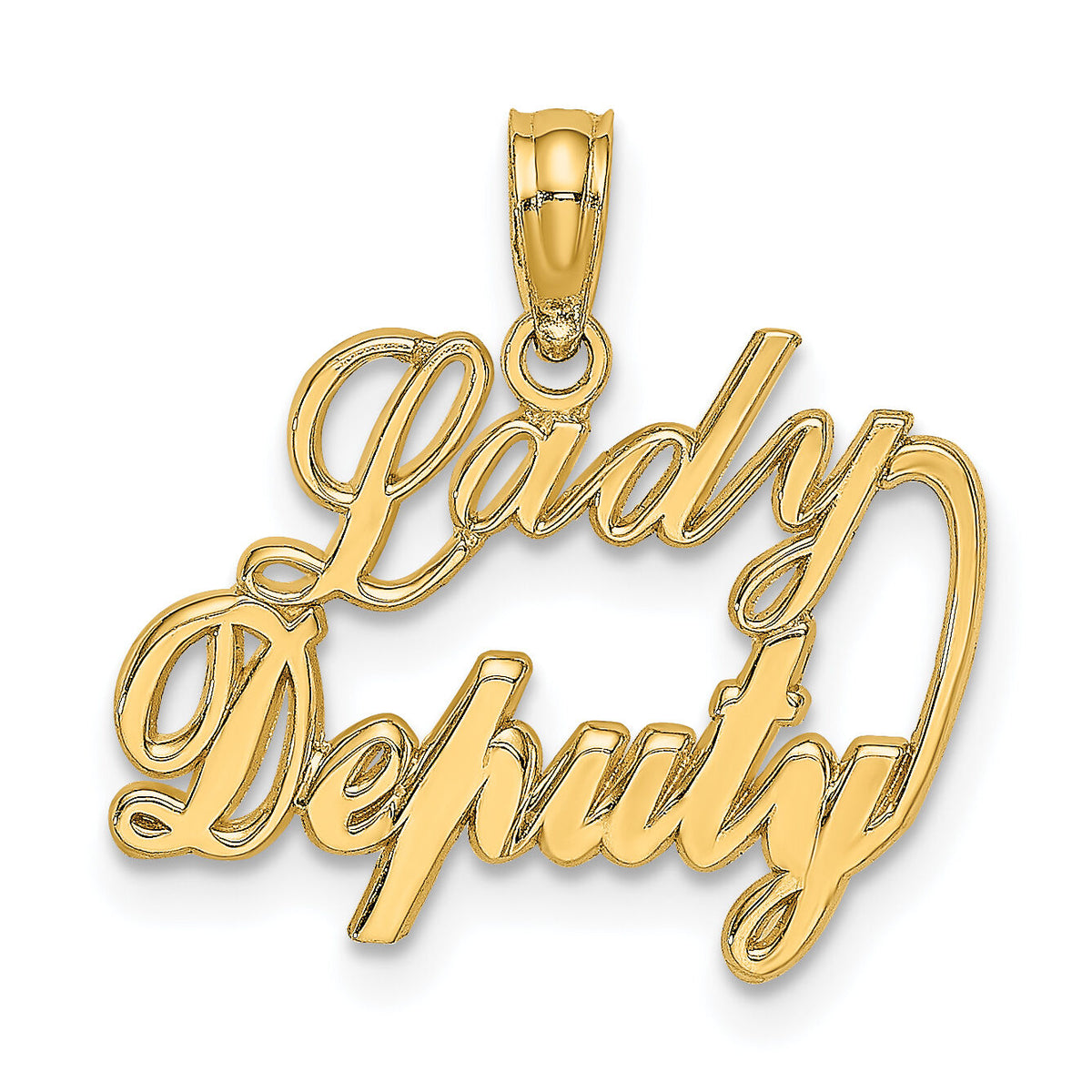 14k LADY DEPUTY Charm-K2844
