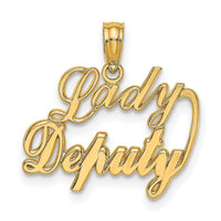 14k LADY DEPUTY Charm-K2844