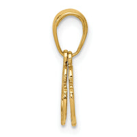 14k 2-Piece Handcuffs Pendant-K2848