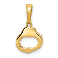14k 2-Piece Handcuffs Pendant-K2848