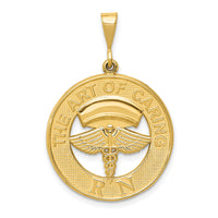 14k RN THE ART OF CARING Pendant-K2852