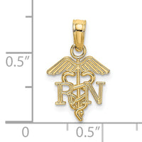 14K RN Caduceus Charm-K2853