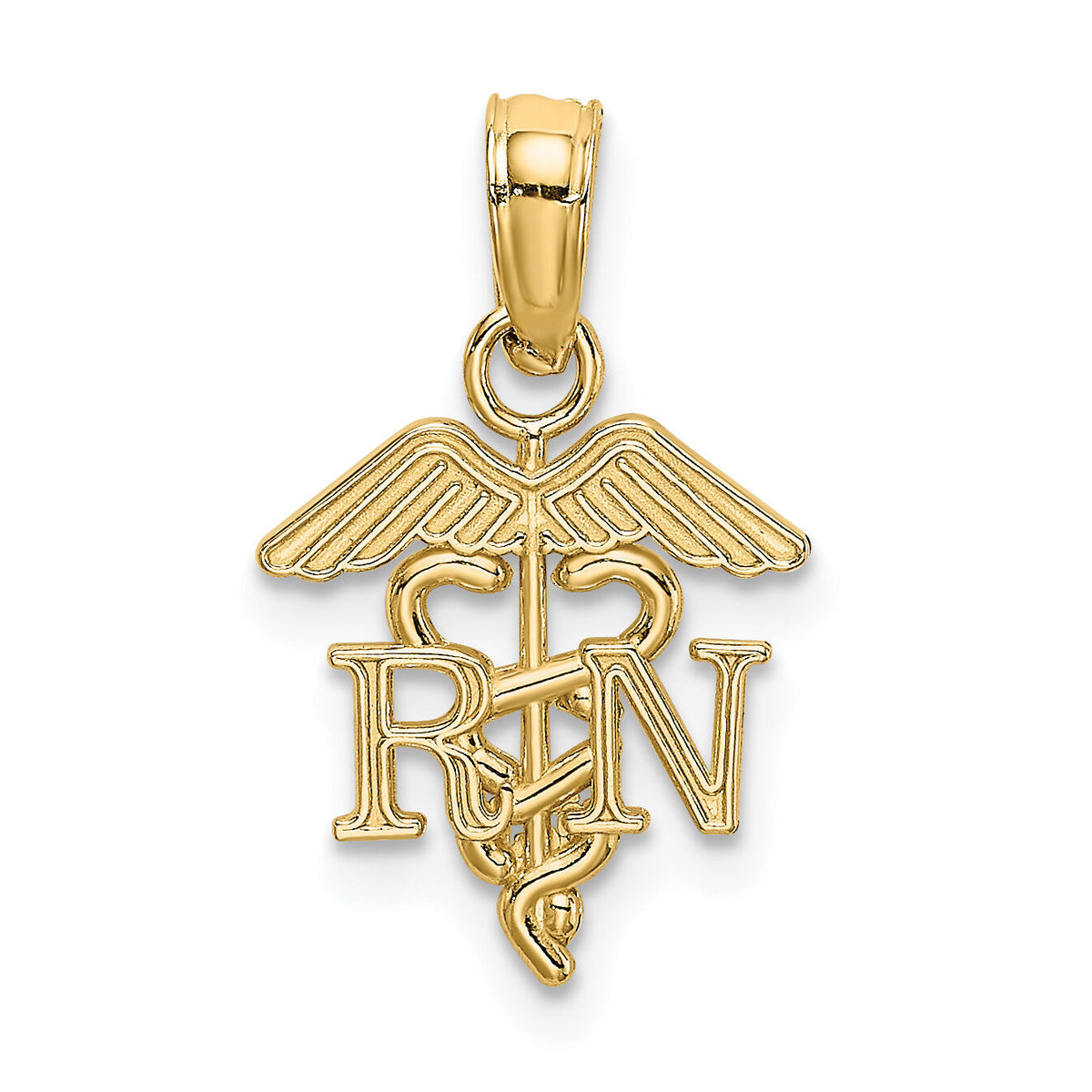 14K RN Caduceus Charm-K2853