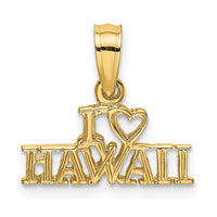 14k I HEART HAWAII Charm-K2861