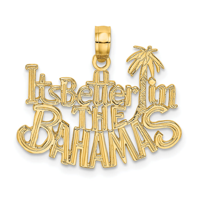 14K ITS BETTER IN THE BAHAMAS Charm-K2883