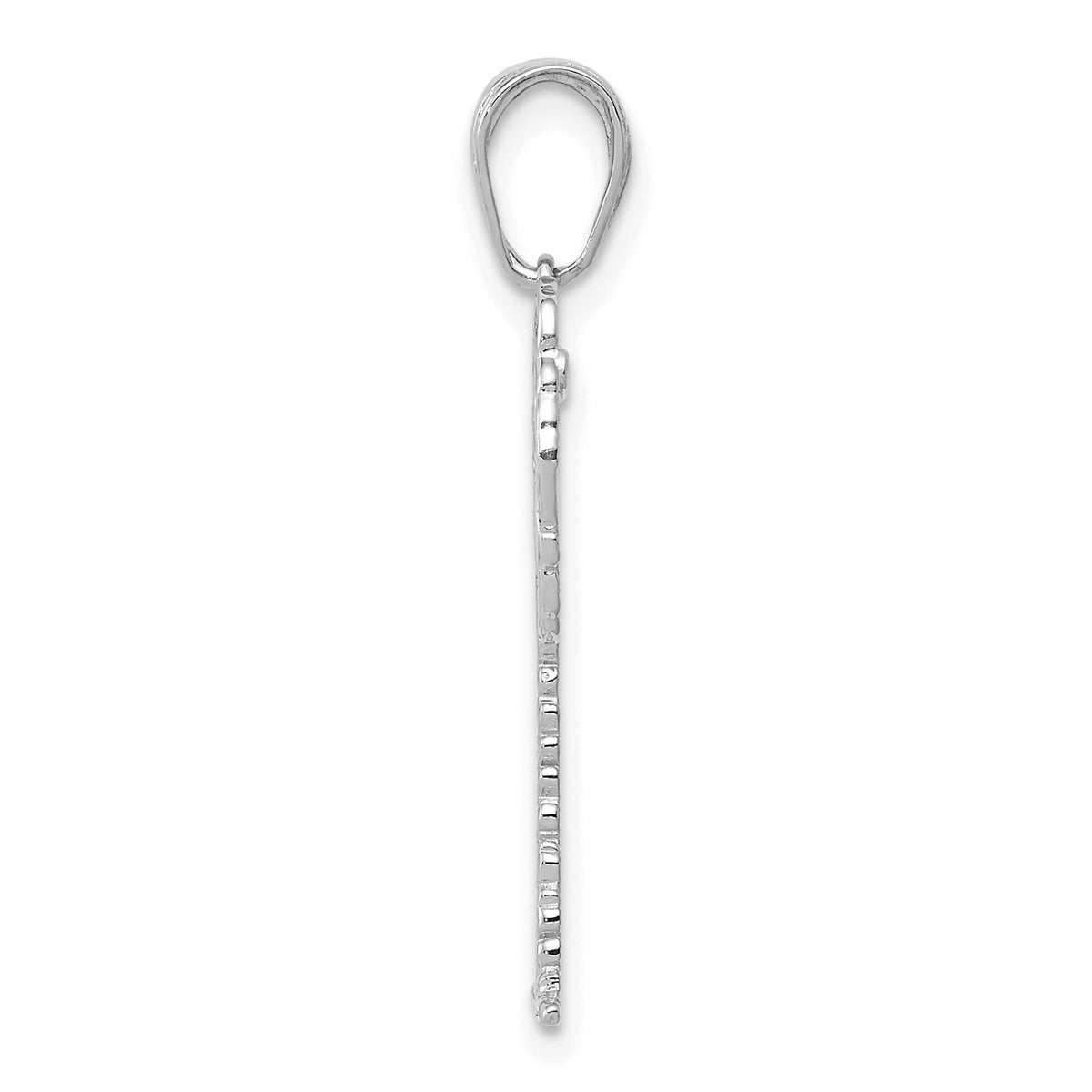 14K White Gold Palm Tree Pendant-K2887W