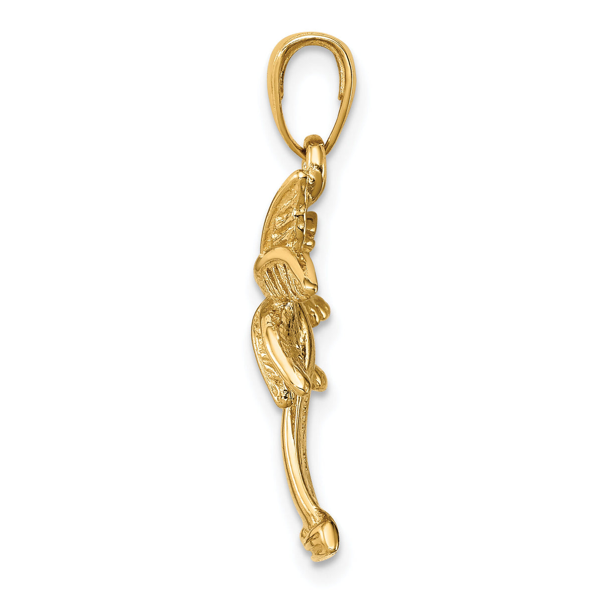 14k Palm Tree Pendant-K2892
