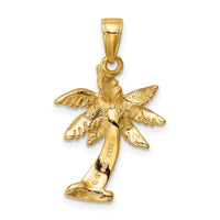 14k Palm Tree Pendant-K2892