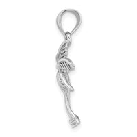 14k White Gold Palm Tree Pendant-K2892W