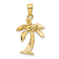 14k Palm Tree Pendant-K2894