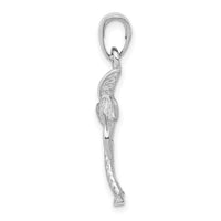 14K White Gold Palm Tree Pendant-K2894W