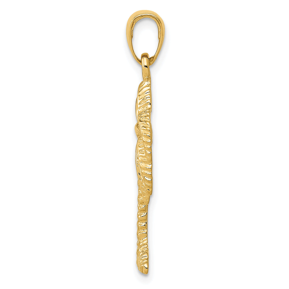 14k Palm Tree Pendant-K2895