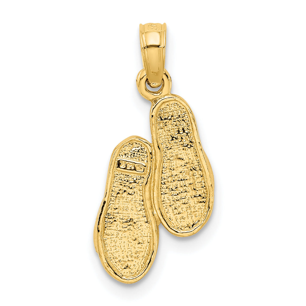 14k  3D Flip Flops Pendant-K2905