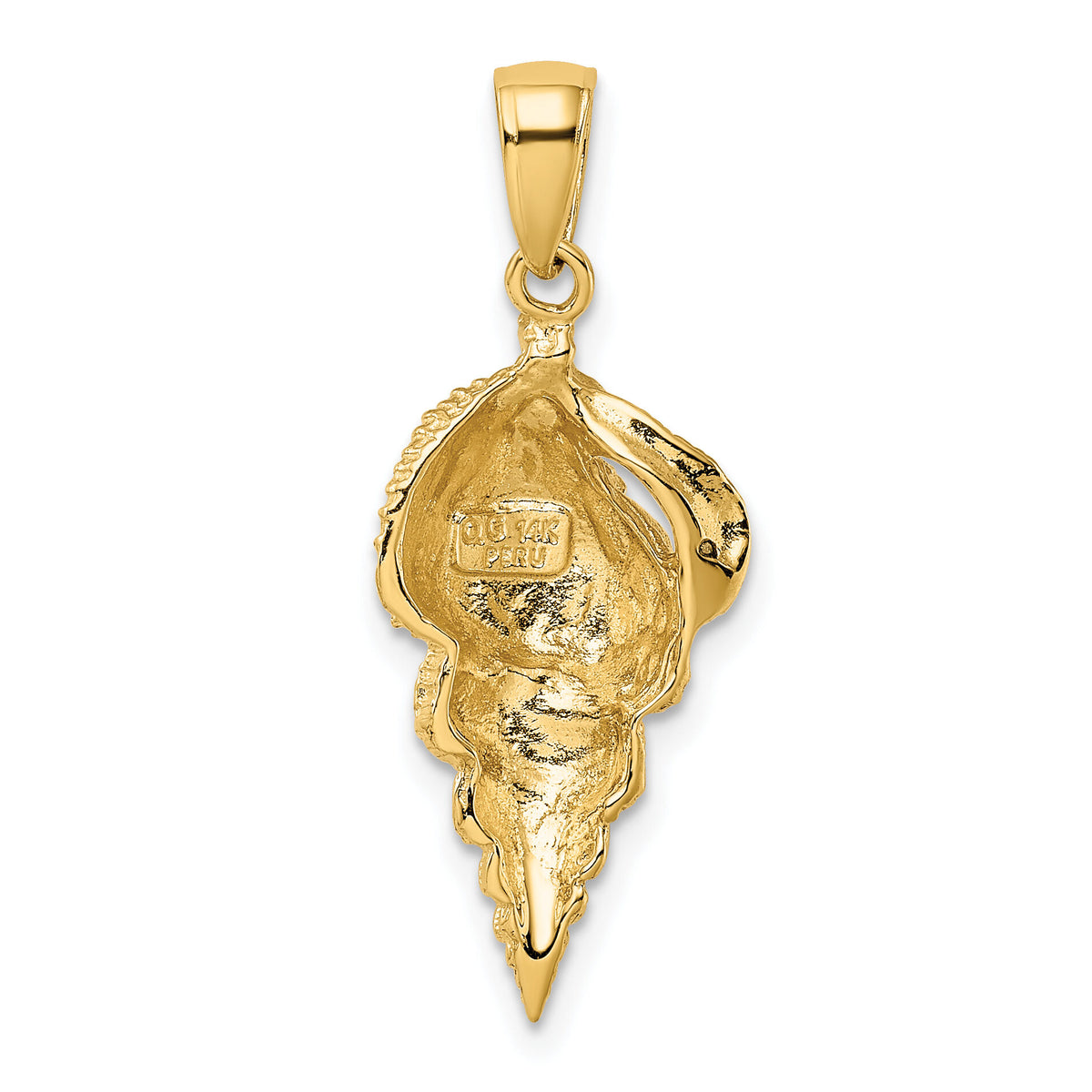 14k Conch Shell Pendant-K2912