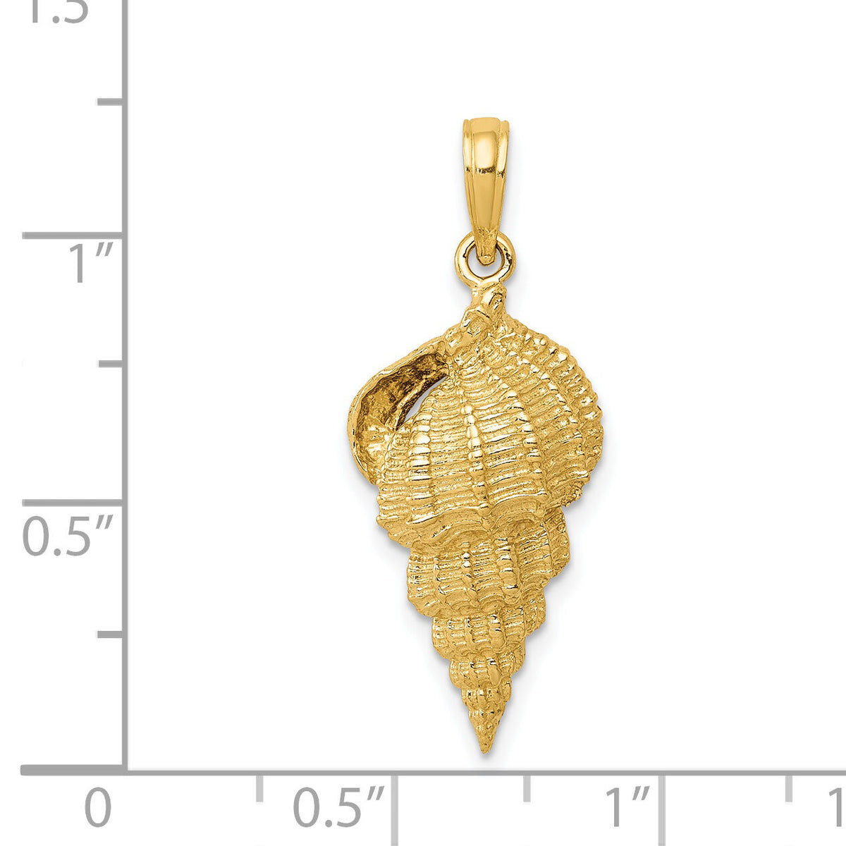 14k Conch Shell Pendant-K2912