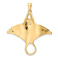 14k Manta Ray Pendant-K2929