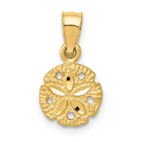 14K Sand Dollar Pendant-K2931