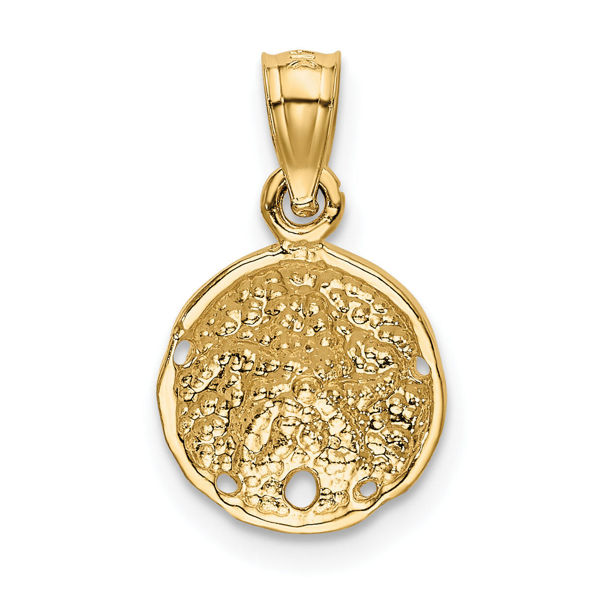 14K Sand Dollar Pendant-K2933