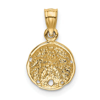 14K Sand Dollar Pendant-K2933