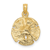 14k Sand Dollar Pendant-K2937