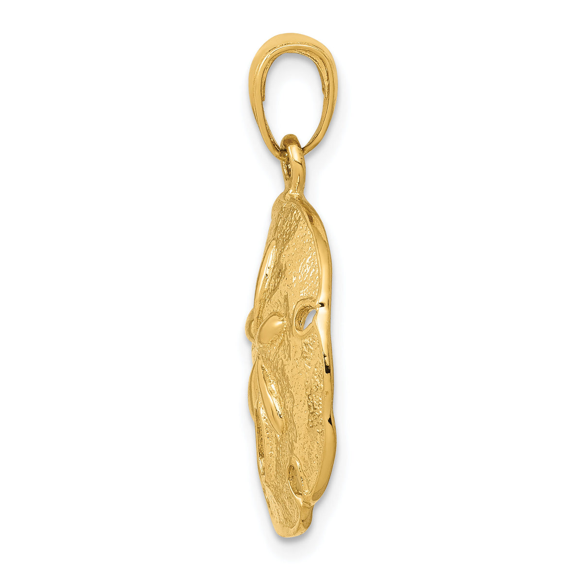 14k Sand Dollar Pendant-K2938