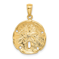 14k Sand Dollar Pendant-K2938