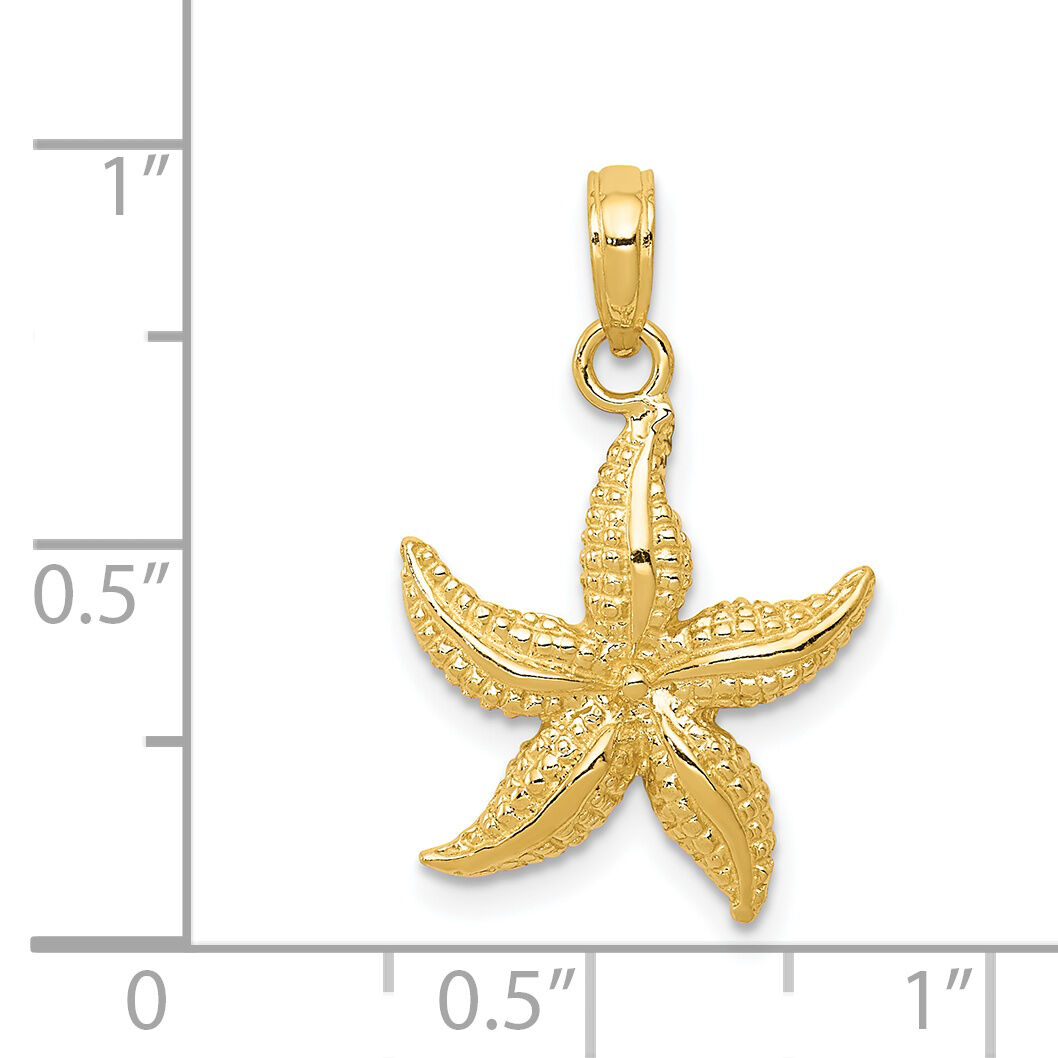 14k Starfish Pendant-K2940