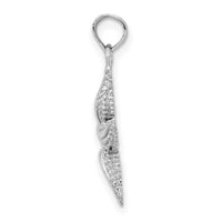 14k White Gold Starfish Pendant-K2940W