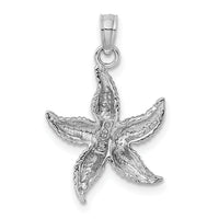 14k White Gold Starfish Pendant-K2940W