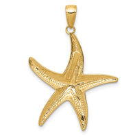14K Diamond-cut Starfish Pendant-K2944