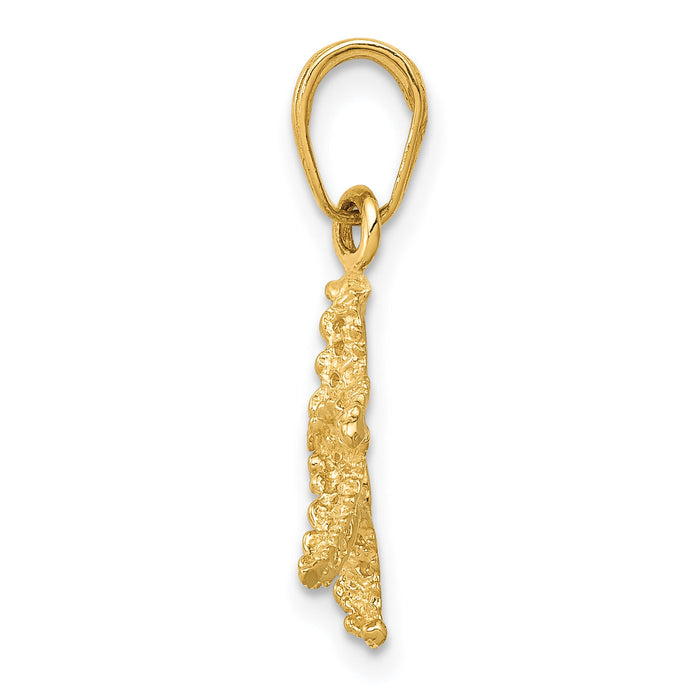 14k Starfish Pendant-K2951