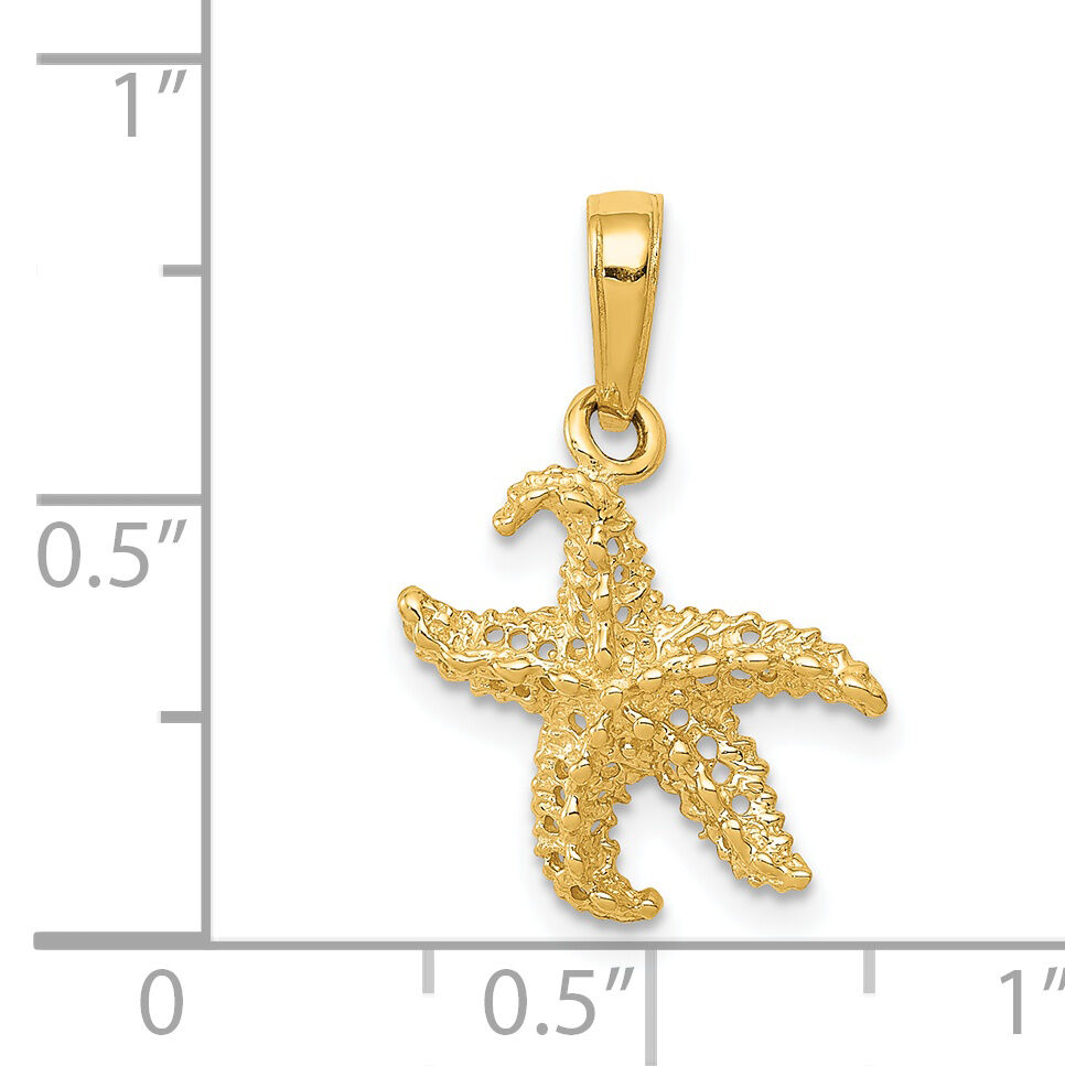 14k Starfish Pendant-K2951