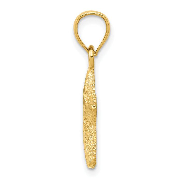 14K Starfish Pendant-K2954