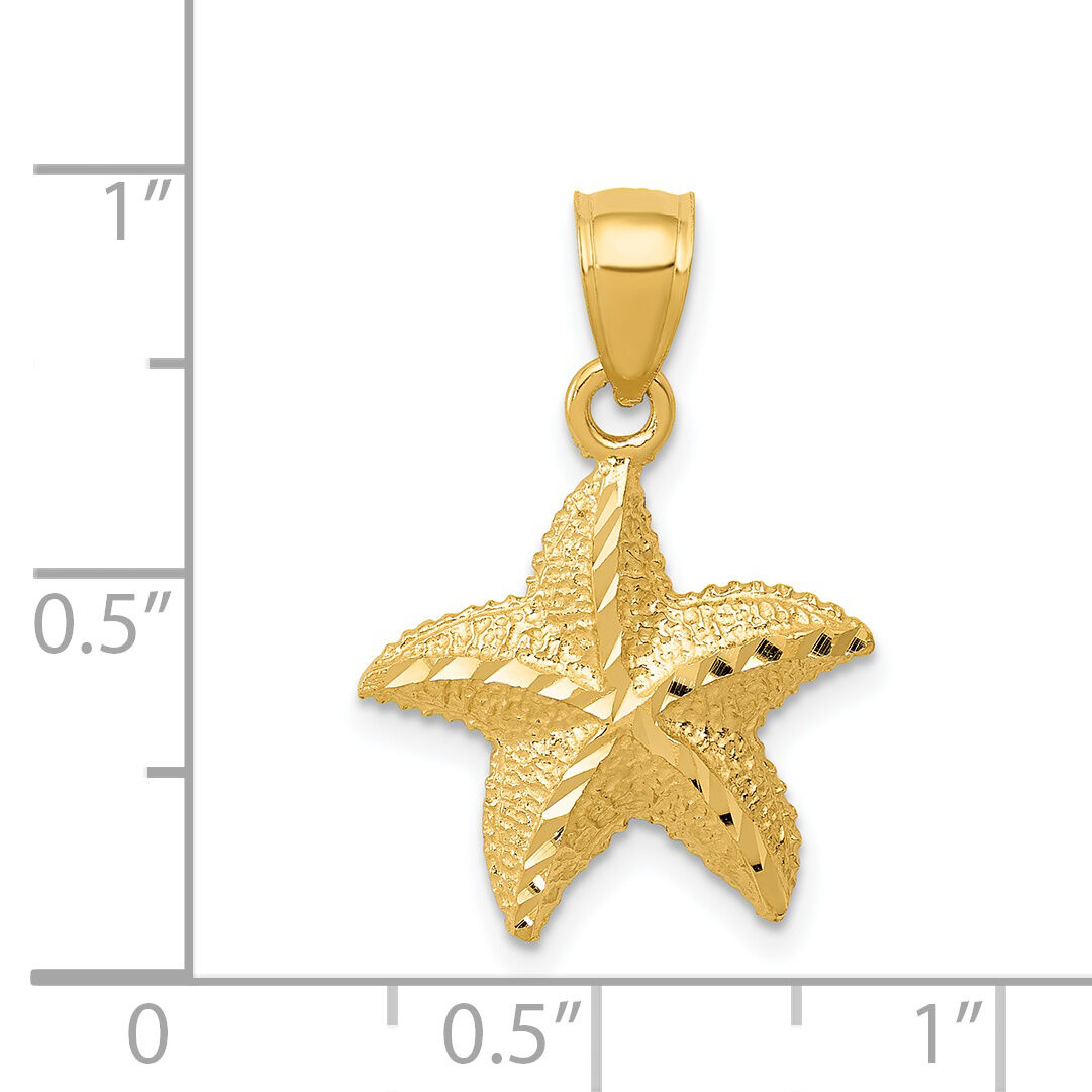14K Starfish Pendant-K2954