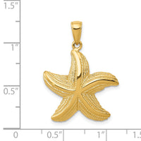 14k Starfish Pendant-K2962