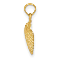 14k Scallop Shell Pendant-K2968