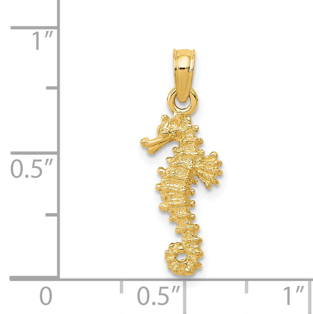 14k Seahorse Pendant-K2979