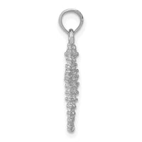 14K White Gold Sea Horse Pendant-K2979W