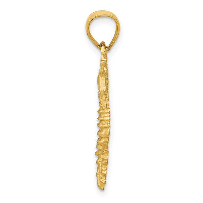 14K Seahorse Pendant-K2980